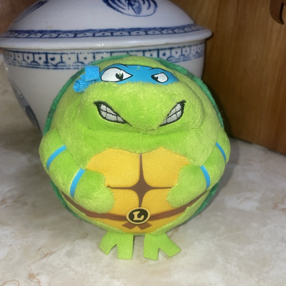 TY Beanie Ballz TMNT Leonardo Plush Toy 2013 Teenage Mutant Ninja Turtles!